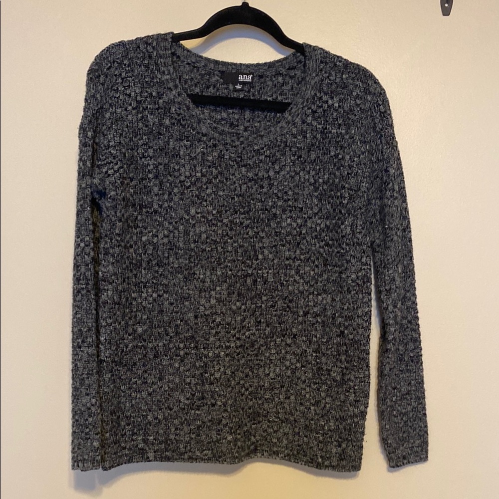 a.n.a Women's Charcoal Crew Neck Sweater
